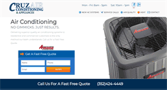 Desktop Screenshot of cruzairconditioning.com