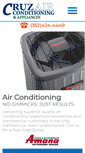 Mobile Screenshot of cruzairconditioning.com